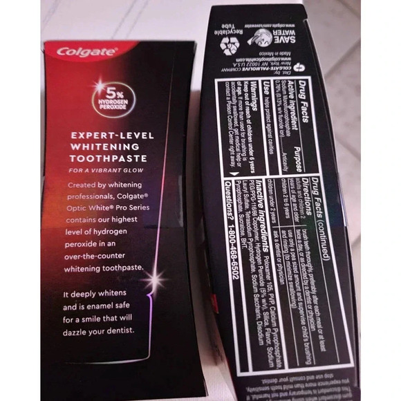 2 Pack Colgate Optic White Pro Series Toothpaste, Stain Prevention, 2.1 Oz (J20) - Picture 3 of 3